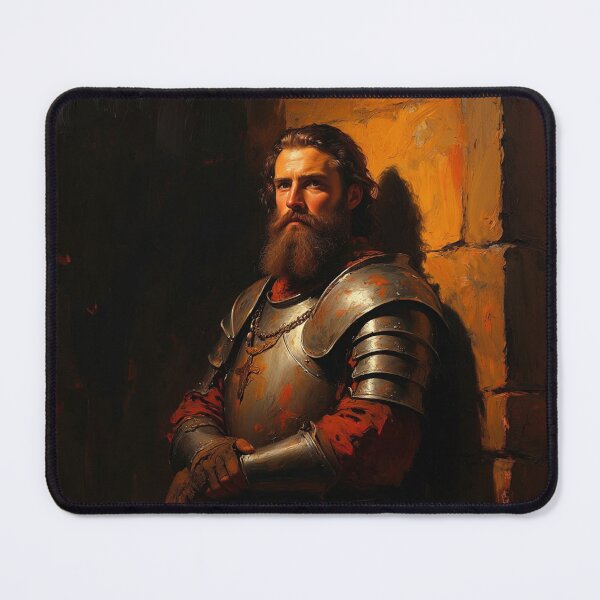 Item preview, Medieval man with long red beard vintage artwork designed and sold by Vintage Designs +.