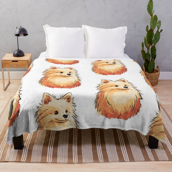 Item preview, Playful Pomeranian Dog Art designed and sold by bapupa.