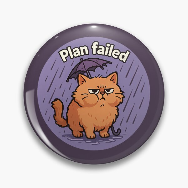 Item preview, Grumpy Cat Plan Failed Art designed and sold by Yuliya Brush.