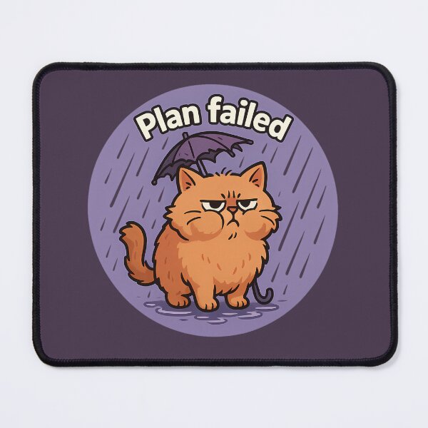 Item preview, Grumpy Cat Plan Failed Art designed and sold by Yuliya Brush.