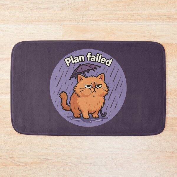 Item preview, Grumpy Cat Plan Failed Art designed and sold by Yuliya Brush.