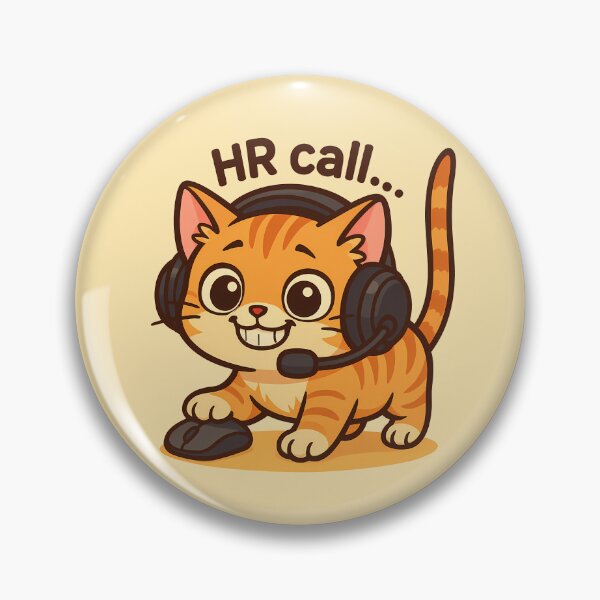Item preview, Cute Cat HR Call Artwork designed and sold by Yuliya Brush.