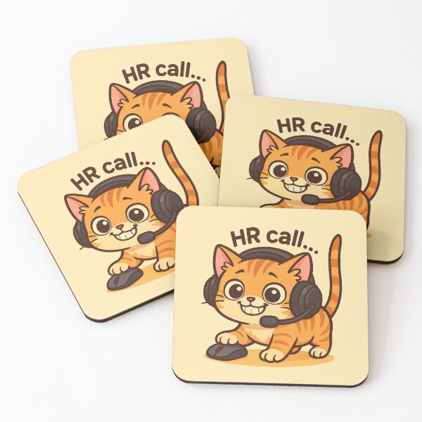 Item preview, Cute Cat HR Call Artwork designed and sold by Yuliya Brush.