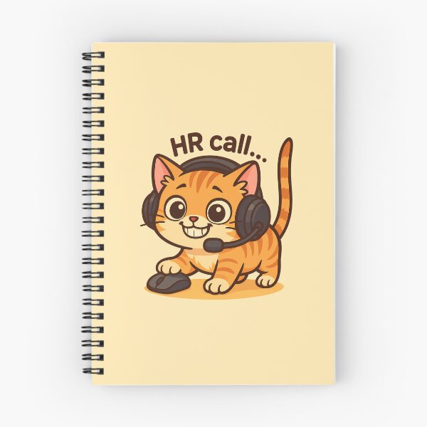 Item preview, Cute Cat HR Call Artwork designed and sold by Yuliya Brush.