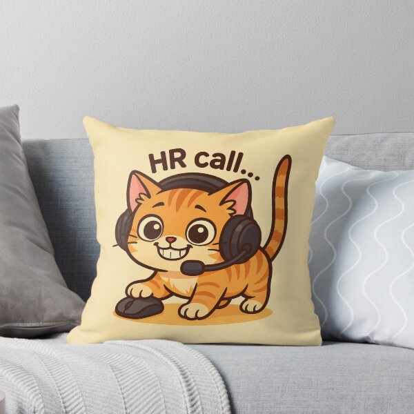 Item preview, Cute Cat HR Call Artwork designed and sold by Yuliya Brush.