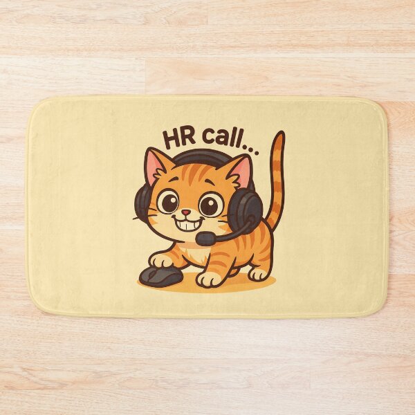Item preview, Cute Cat HR Call Artwork designed and sold by Yuliya Brush.