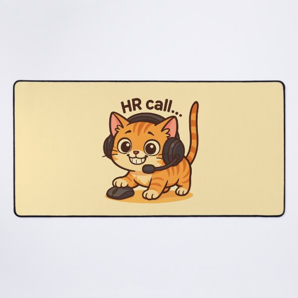 Item preview, Cute Cat HR Call Artwork designed and sold by Yuliya Brush.