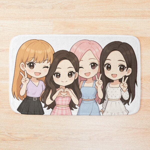 Item preview, Kpop Girl Group Blackpink Lisa, Jennie, Rosé, and Jisoo Chibi Anime Art | SugarCase designed and sold by SugarCase.