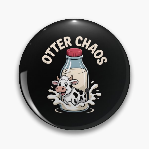 Item preview, Otter Chaos Funny Cow Mom Cow Dad Farmer Cow Lover designed and sold by CookWorldLaughs.
