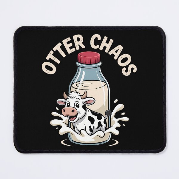 Item preview, Otter Chaos Funny Cow Mom Cow Dad Farmer Cow Lover designed and sold by CookWorldLaughs.