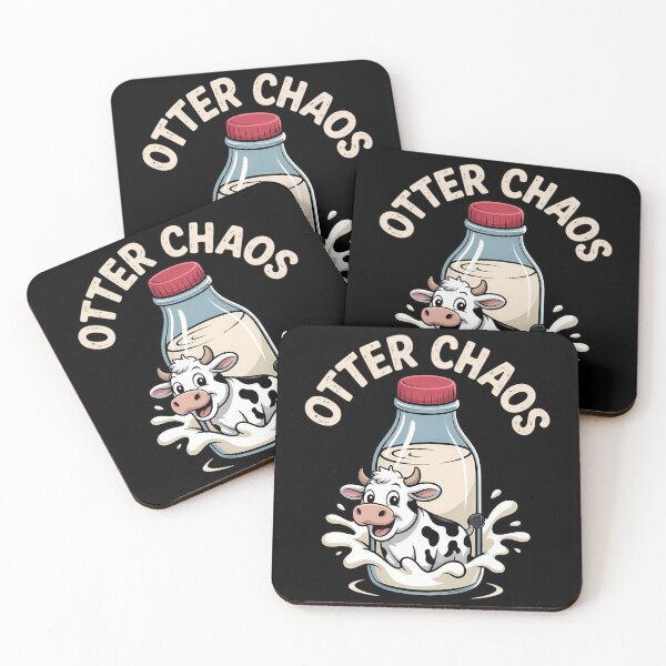 Item preview, Otter Chaos Funny Cow Mom Cow Dad Farmer Cow Lover designed and sold by CookWorldLaughs.