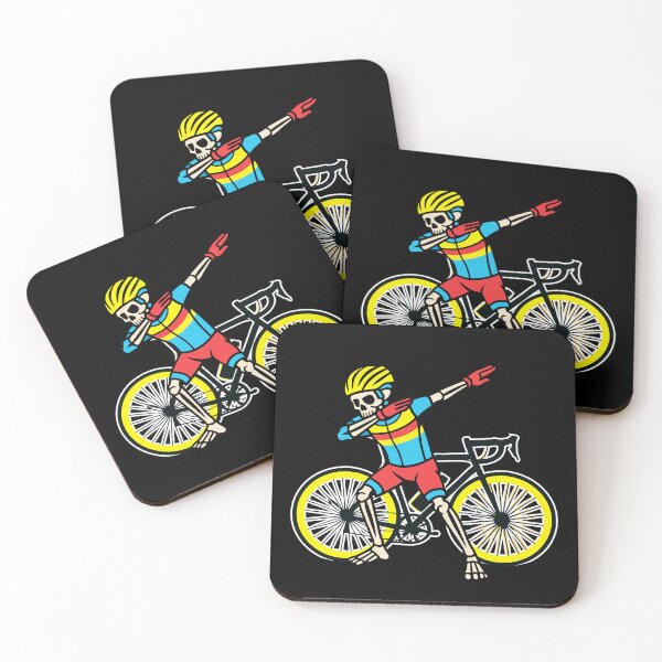 Item preview, Halloween Skeleton dabbing Road Bike Bicycle Biking Cycling Biker Cyclist designed and sold by Colorfulman.