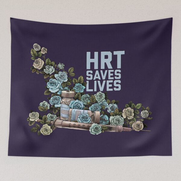 Item preview, HRT Saves Lives T designed and sold by Art by Veya.