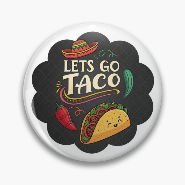 Item preview, Let’s Go Taco – Funny Food Pun Mexican Taco Design designed and sold by PnrArtDesign.