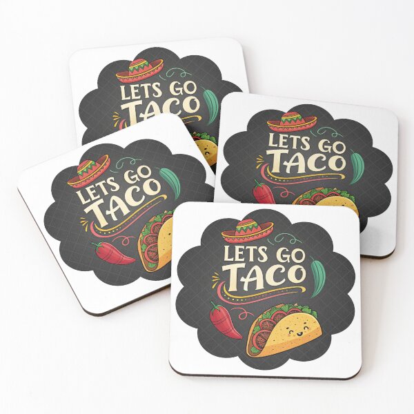 Item preview, Let’s Go Taco – Funny Food Pun Mexican Taco Design designed and sold by PnrArtDesign.