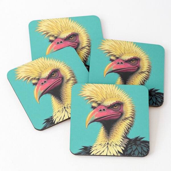 Item preview, colorful cute vulture designed and sold by Dogandesighn.