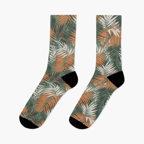 Item preview, Retro Grunge Jungle Palm Leaf Pattern designed and sold by CleverboyDsgns.