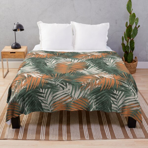 Item preview, Retro Grunge Jungle Palm Leaf Pattern designed and sold by CleverboyDsgns.