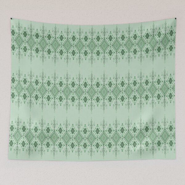 Item preview, Green Tones Geometric Tribal Textile Pattern designed and sold by DesignByNui.