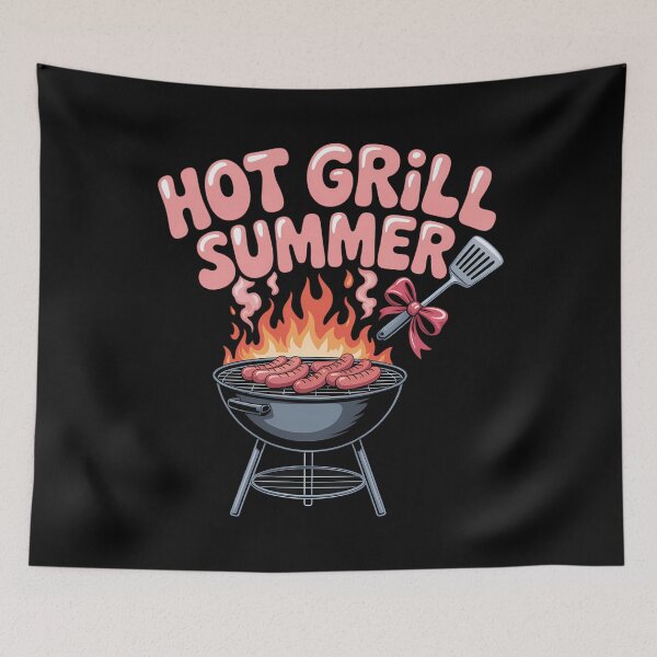 Item preview, Sizzling Grill Summer Funny BBQ Sausage designed and sold by CookWorldLaughs.