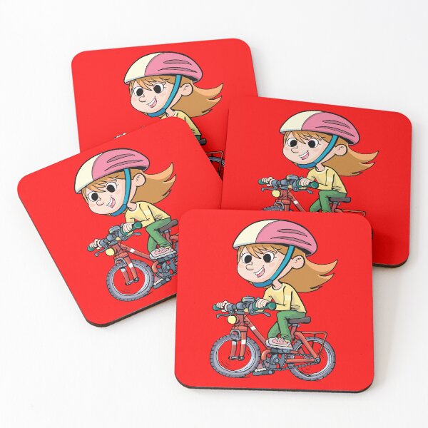 Item preview, girl with a helmet is racing on a bicycle designed and sold by duxpavlic.
