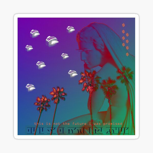 Aesthetic Vaporwave Venus Sticker Sticker