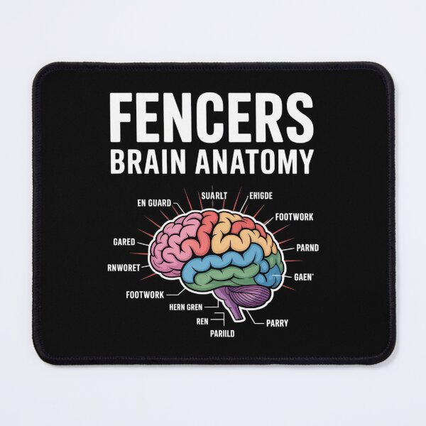 Item preview, Fencer Brain Anatomy Funny Fencer designed and sold by DoorwayThreads.
