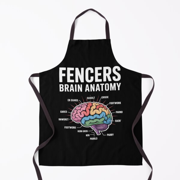 Item preview, Fencer Brain Anatomy Funny Fencer designed and sold by DoorwayThreads.