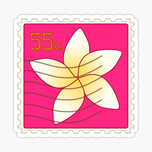 Item preview, plumeria stamp designed and sold by sweetb3rry.