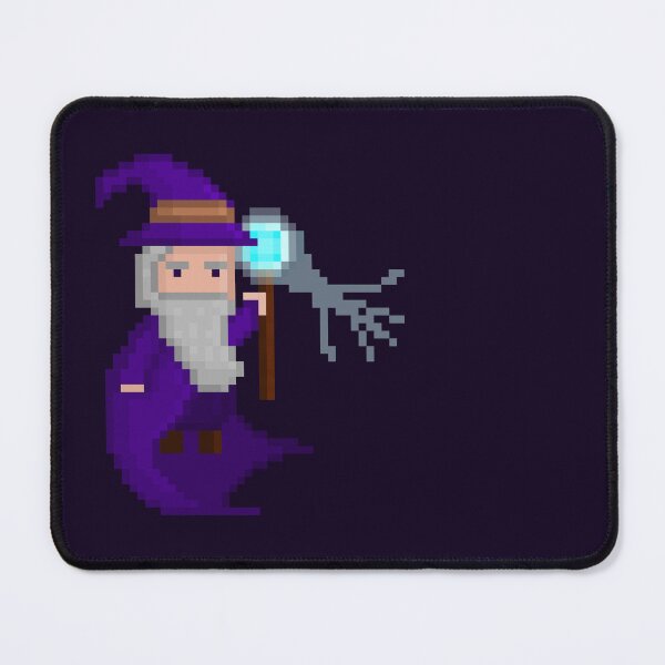 Item preview, Pixel Art Grumpy Wizard Casting Magic Spell designed and sold by Dugolivia.