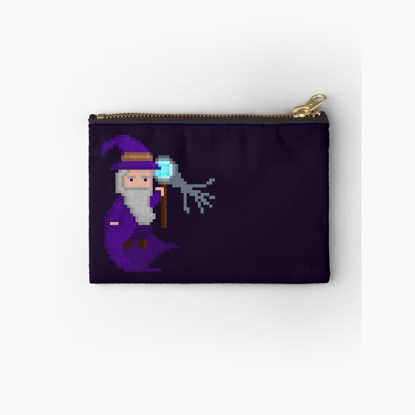 Item preview, Pixel Art Grumpy Wizard Casting Magic Spell designed and sold by Dugolivia.