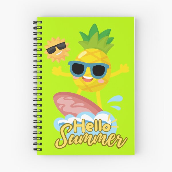 Item preview, Hello Summer: Surfing Pineapple & Cool Sun (Green) designed and sold by HeeShirt.