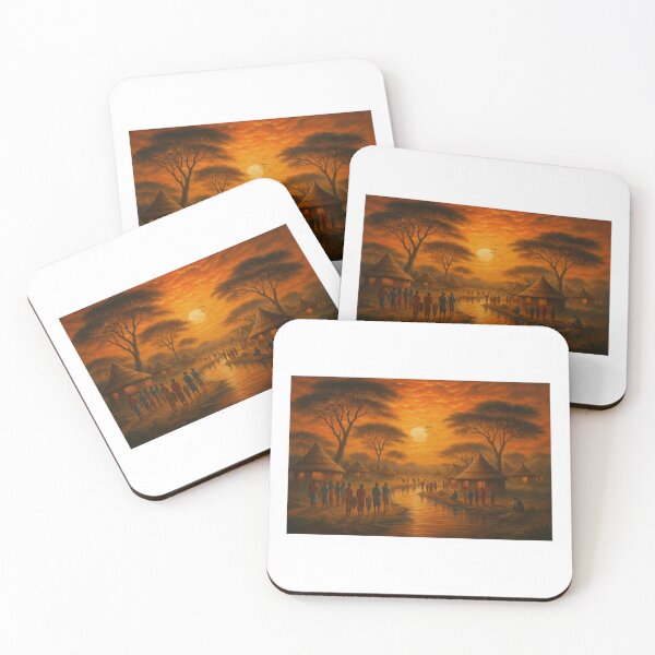 Item preview, Golden Sunset in the Village designed and sold by Twinkle Vibes.