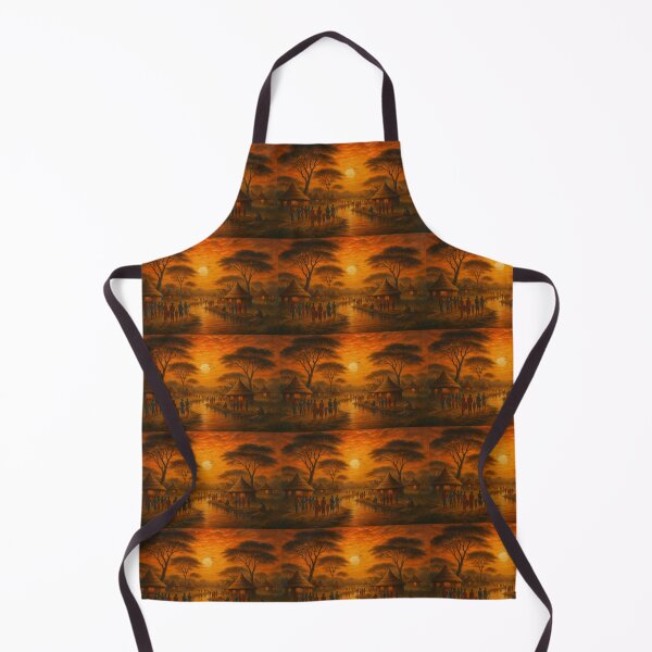 Item preview, Golden Sunset in the Village designed and sold by Twinkle Vibes.
