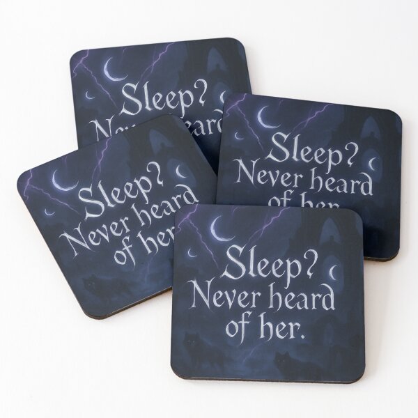 Item preview, Sleep? Never heard of her. designed and sold by MidnightMoodCo.