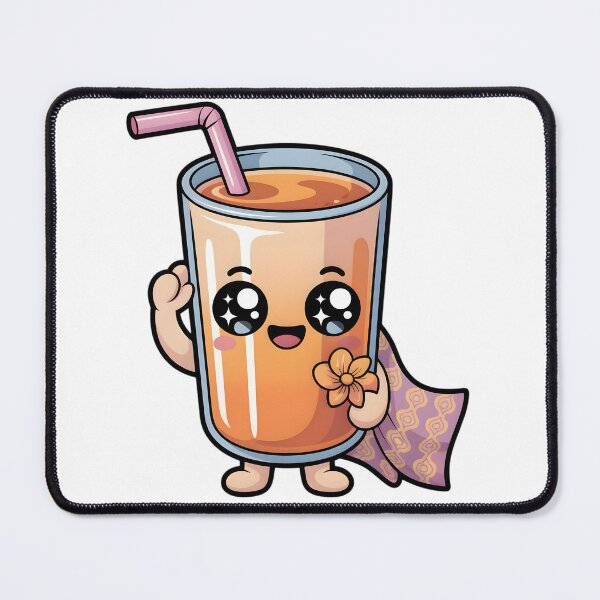 Item preview, Cute Thai Milk Tea Character Illustration designed and sold by ChibiPCStudio.