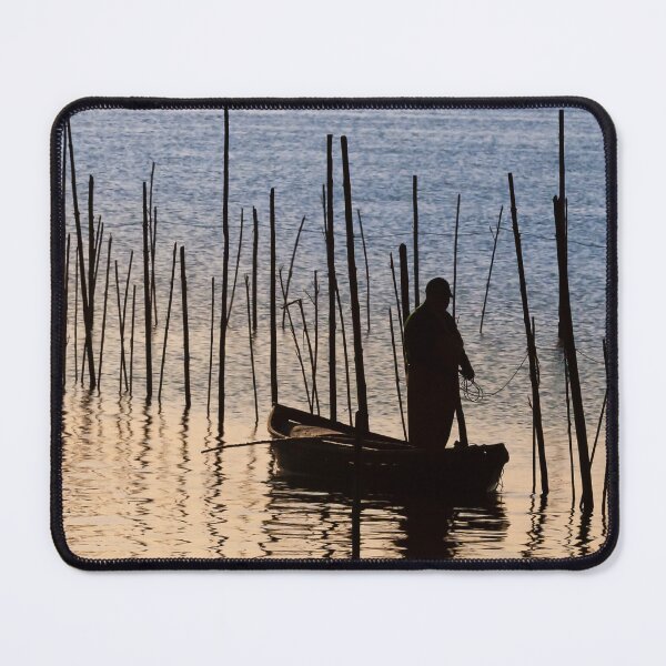 Item preview, Checking the nets, Parc Natural de l'Albufera, Valencia, Spain designed and sold by AndrewJonesFoto.