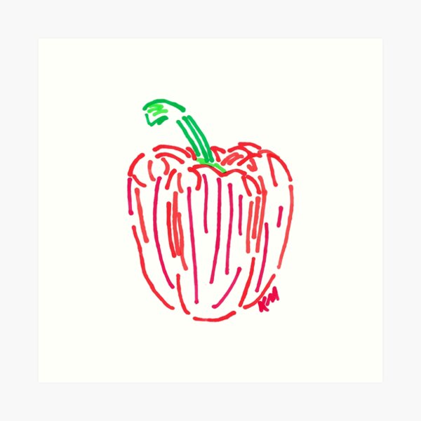 Red Bell Pepper Art Print