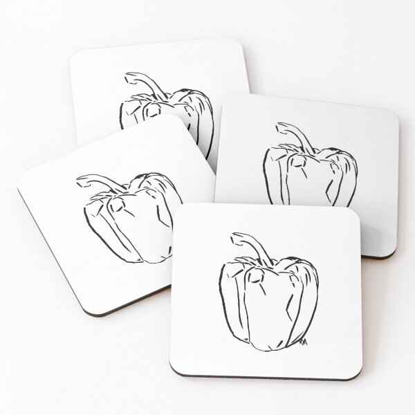 Item preview, Bell Pepper BW designed and sold by katherine montalto.