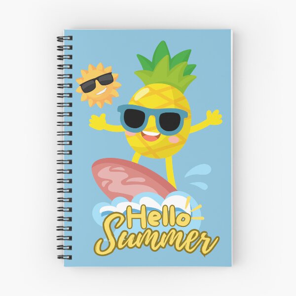 Artikelvorschau, Hallo Sommer: Surfende Ananas & kühle Sonne (Blau) entworfen und verkauft von HeeShirt.