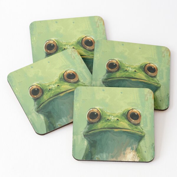 Item preview, little green frog designed and sold by clauubueyes.