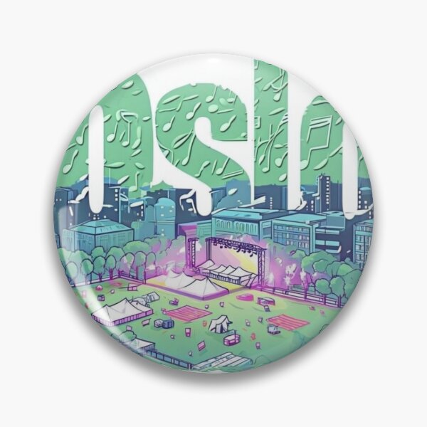 Item preview, Oslo Øya Lights — Forest Festival City Sticker designed and sold by Imaginarium of Chaos falcon88 .