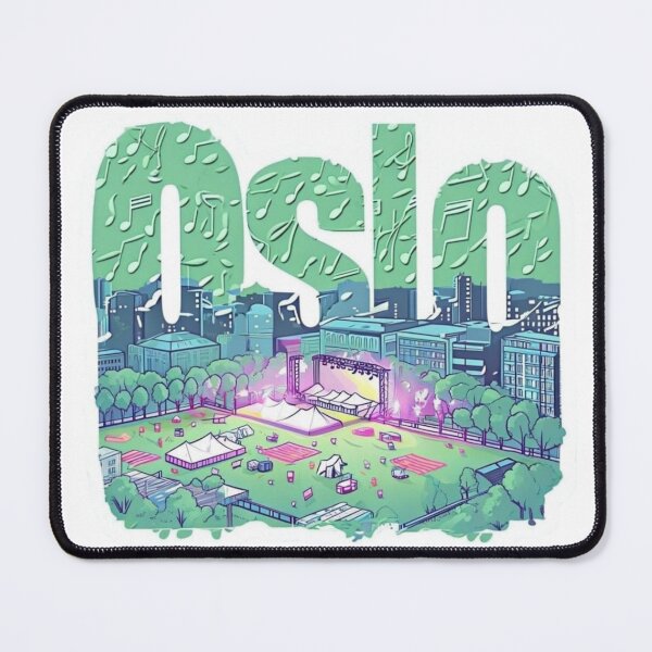 Item preview, Oslo Øya Lights — Forest Festival City Sticker designed and sold by Imaginarium of Chaos falcon88 .