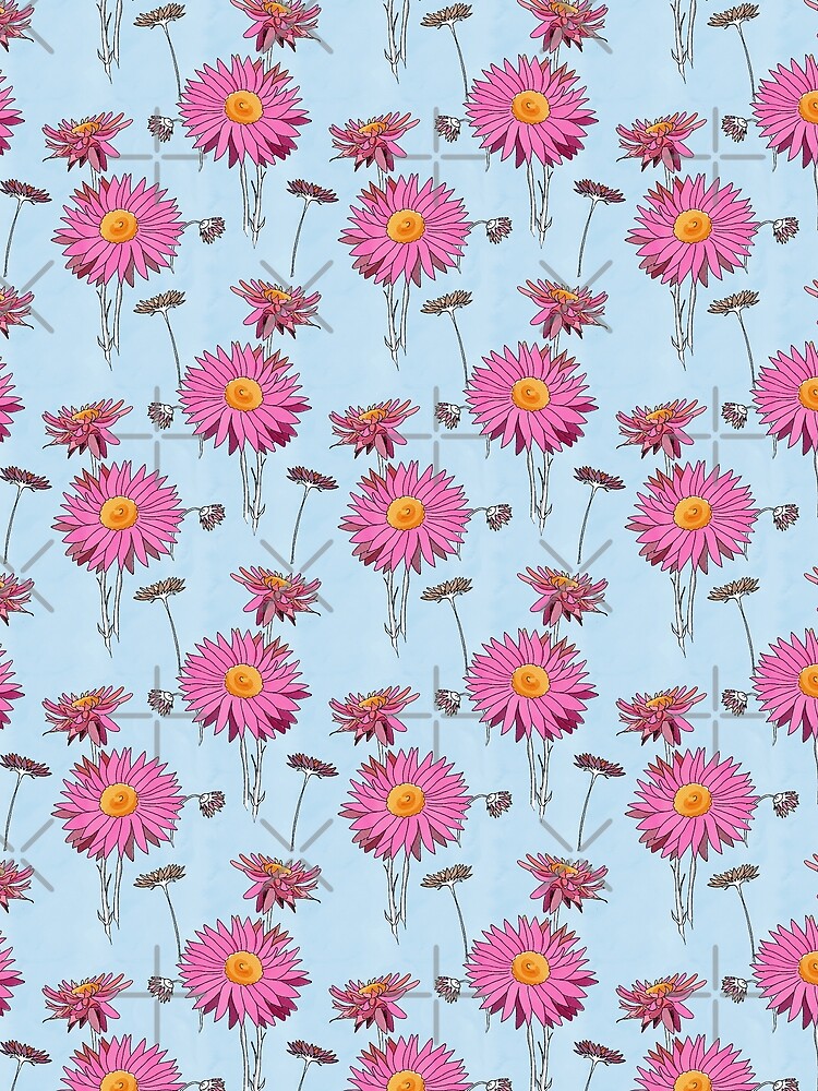 Thumbnail 3 of 3, Scarf, Paper Daisies designed and sold by CaelaBeeDesigns.