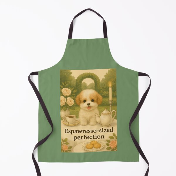 Item preview, Espawresso-sized Perfection – Teacup Poodle at a Tea Party designed and sold by Together-in-calm.