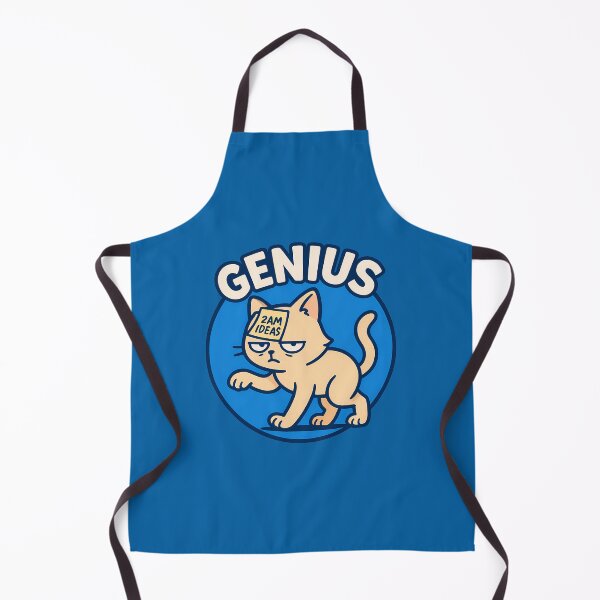 Item preview, Funny Genius Cat 2AM Ideas designed and sold by Yuliya Brush.