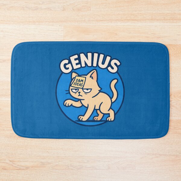 Item preview, Funny Genius Cat 2AM Ideas designed and sold by Yuliya Brush.