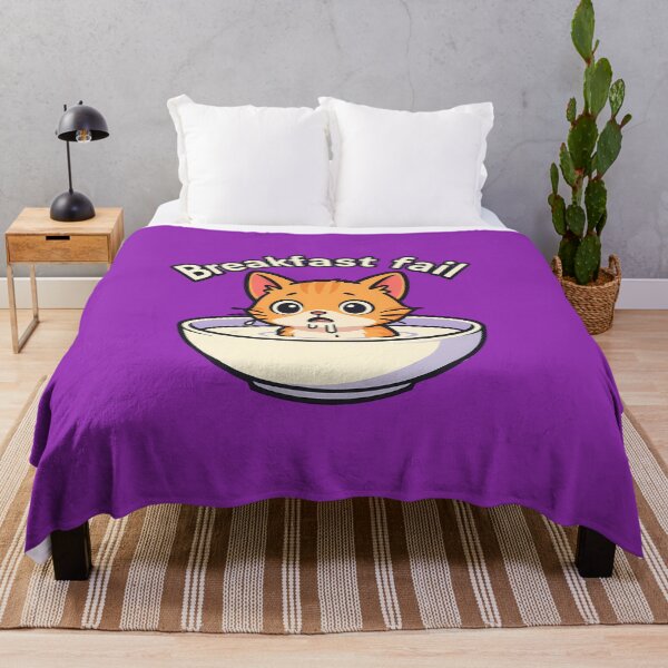 Item preview, Funny Cat Breakfast Fail Art designed and sold by Yuliya Brush.