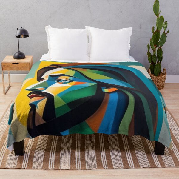 Item preview, Jesus in green cubism 6 designed and sold by Warih.