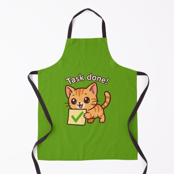 Item preview, Happy Cat Task Done Art designed and sold by Yuliya Brush.